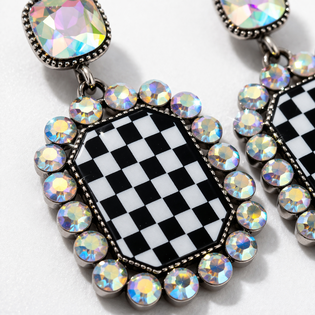 Checkmate Cowgirl Statement Earrings