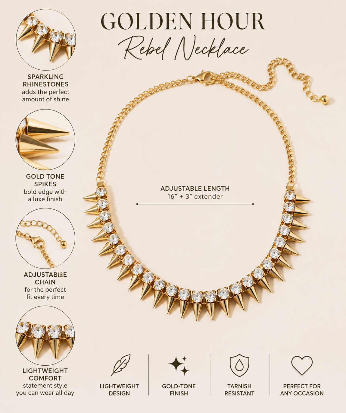 Golden Hour Rebel Necklace