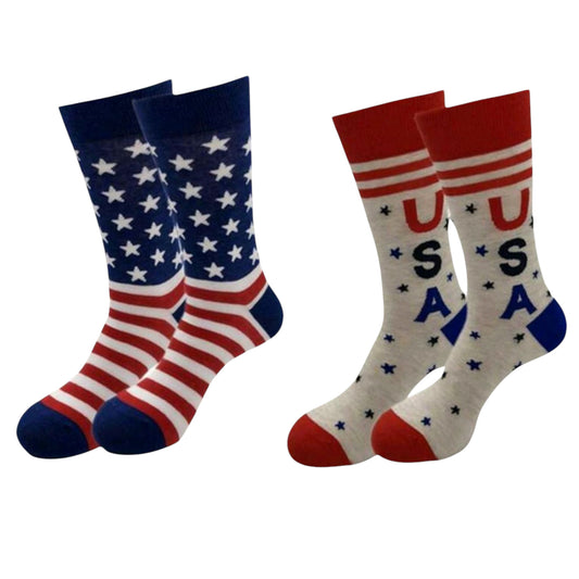 Stand Loud and Proud For The Red White and Blue Patriotic Americana Socks