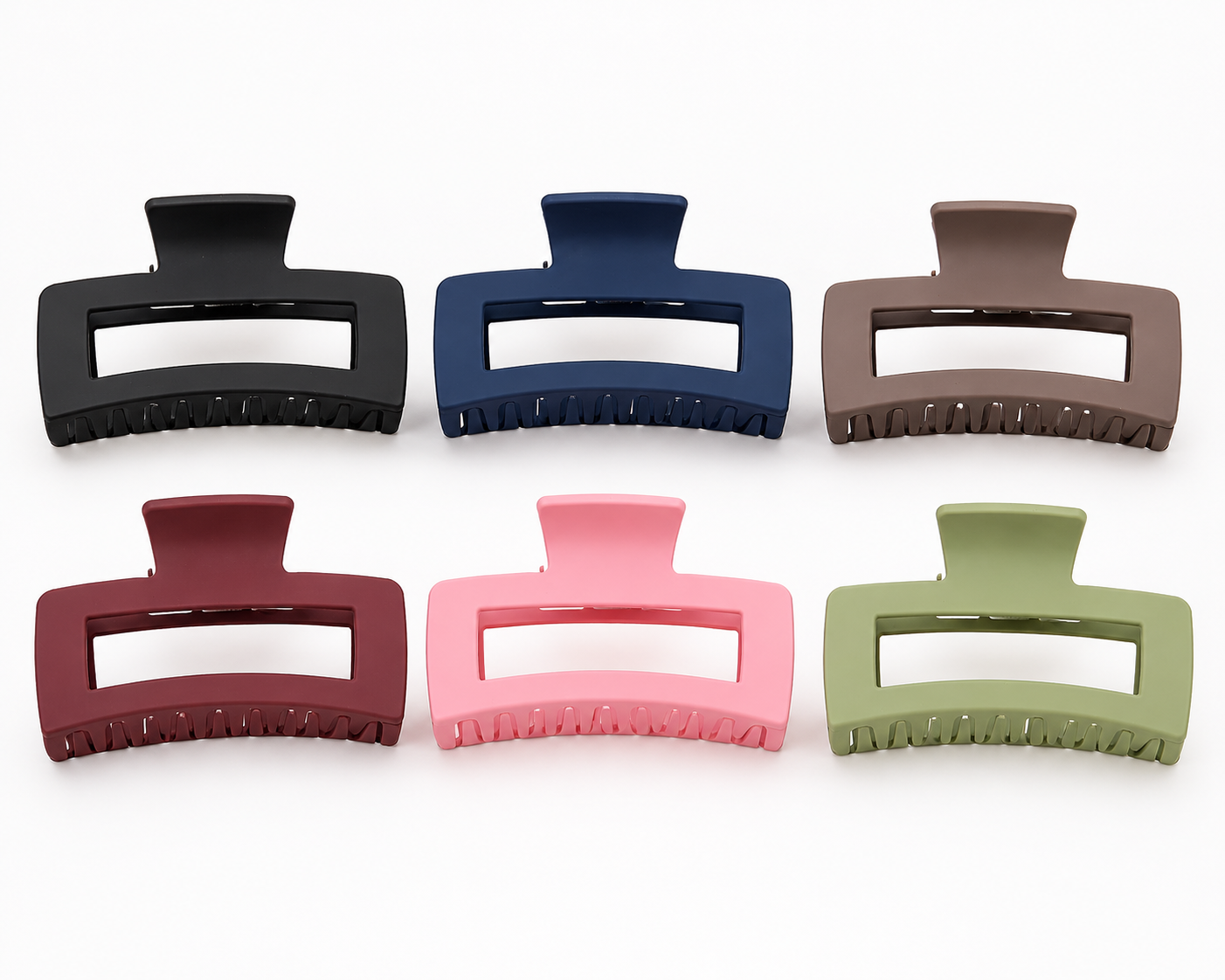 Everyday Matte Rectangle Claw Clip | Large Hair Clip