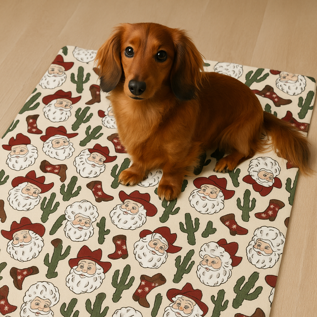 Western Christmas Lap Blanket – Cozy Cowgirl Holiday Throw Collection