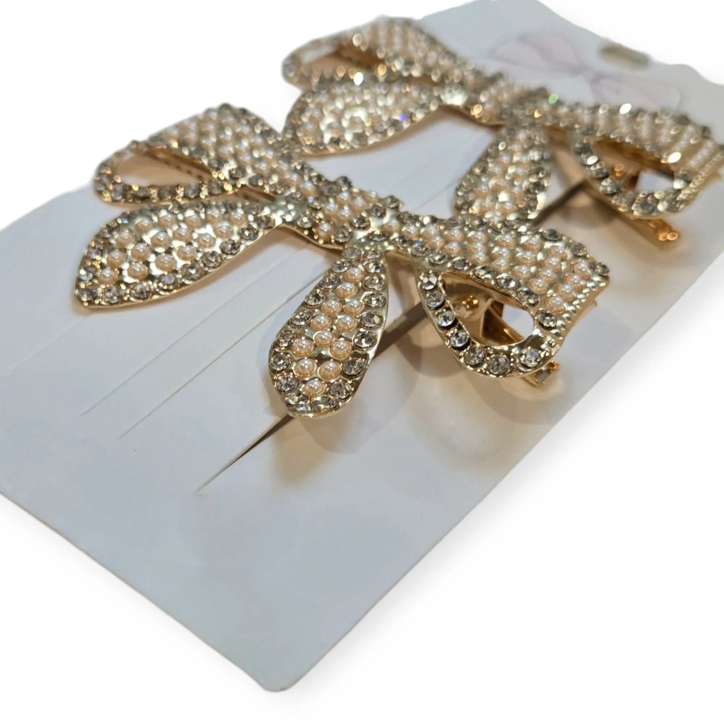 Wrapped Up in Rhinestones and Pearls 2 Piece Hair Pin Set