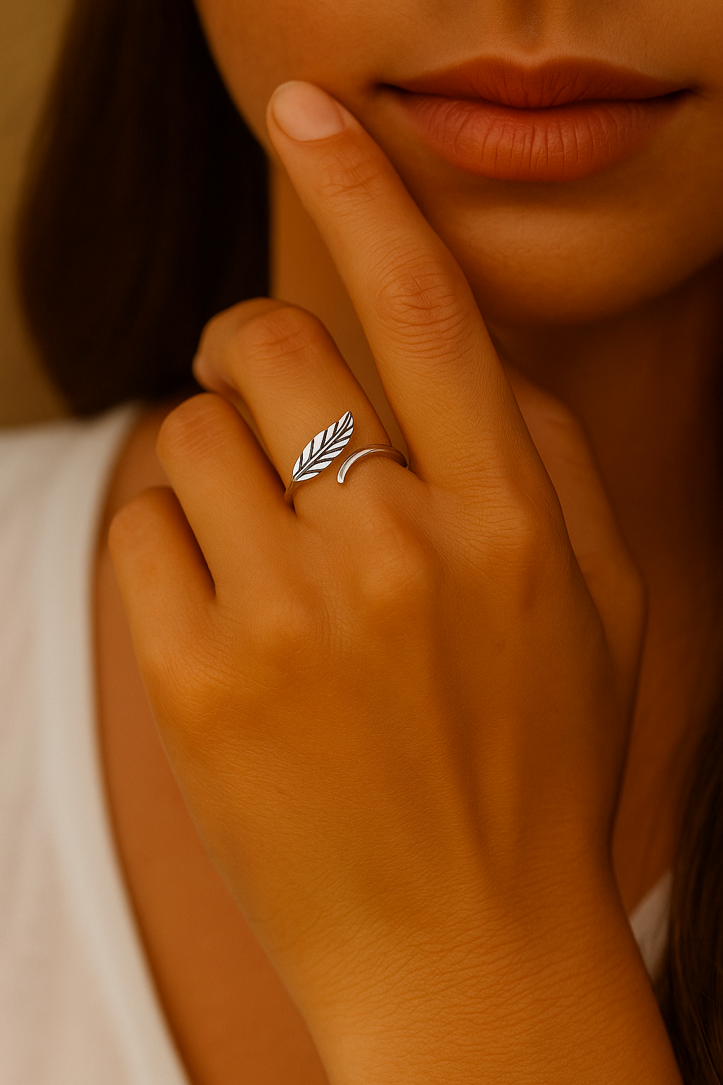 Sterling 925 Silver Featherlight Grace Ring