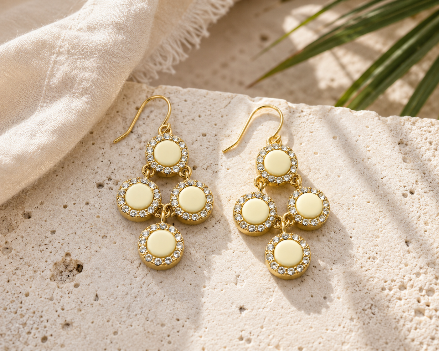 Champagne Glow Drop Earrings