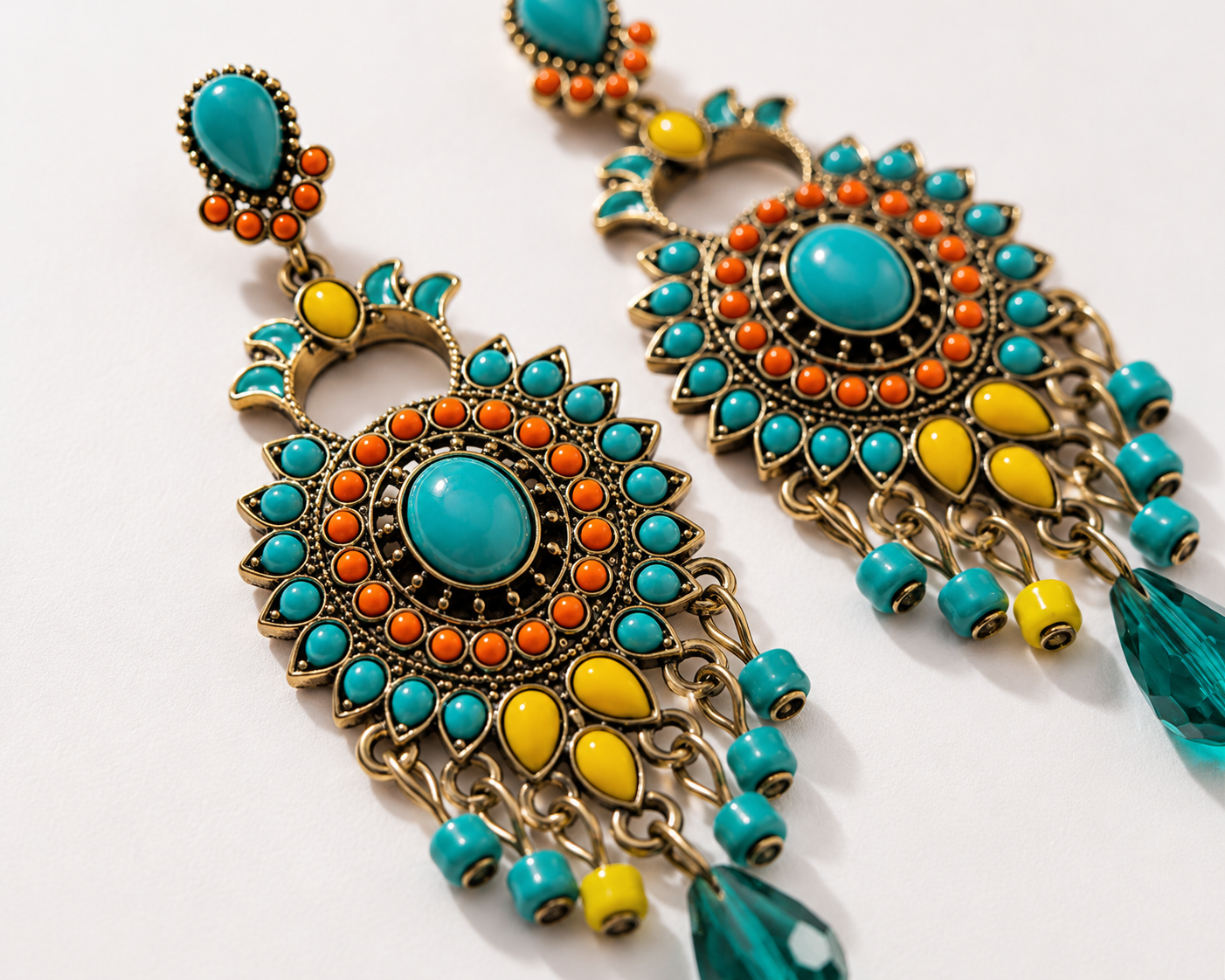 Sunset Fiesta Statement Earrings