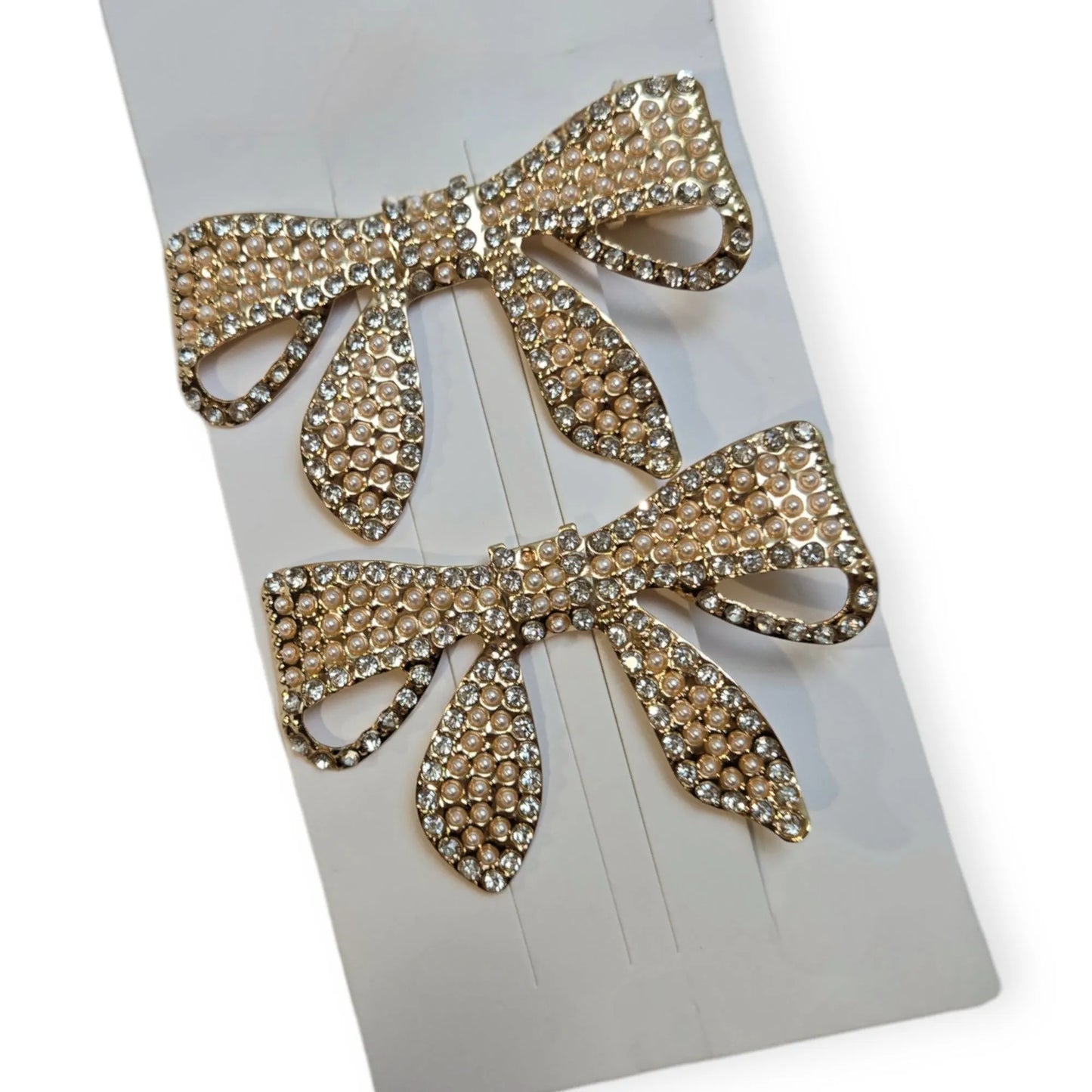 Wrapped Up in Rhinestones and Pearls 2 Piece Hair Pin Set