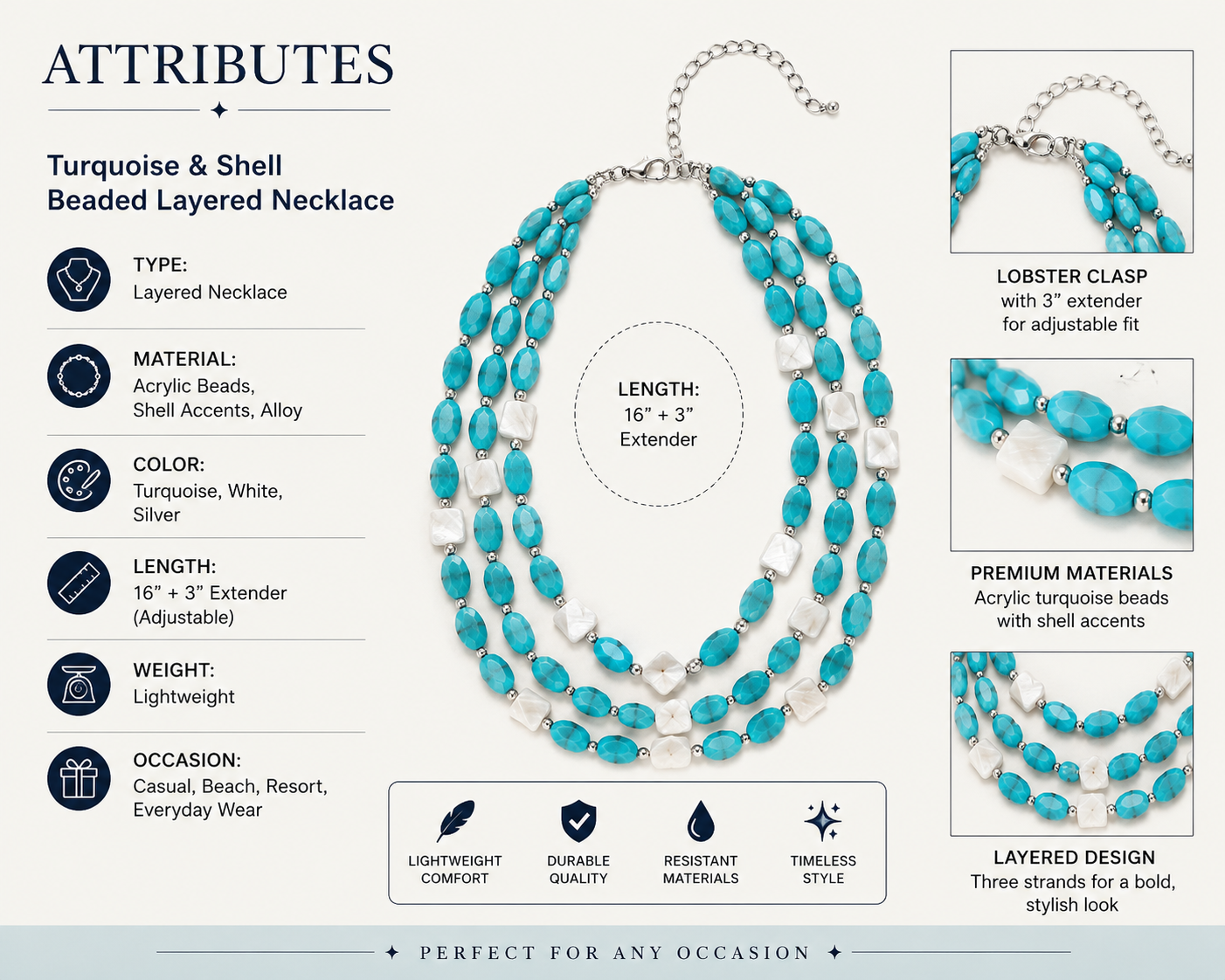 Blue Mesa Layers Necklace
