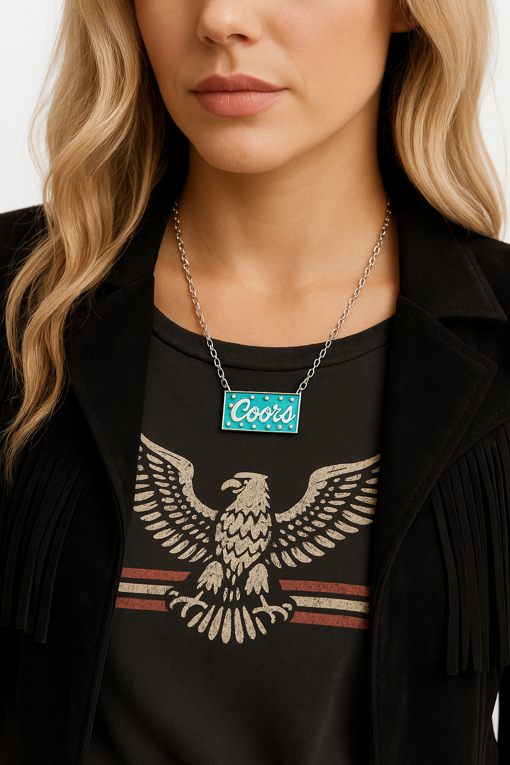 Summertime Western Rowdy Country Cowboy Necklace