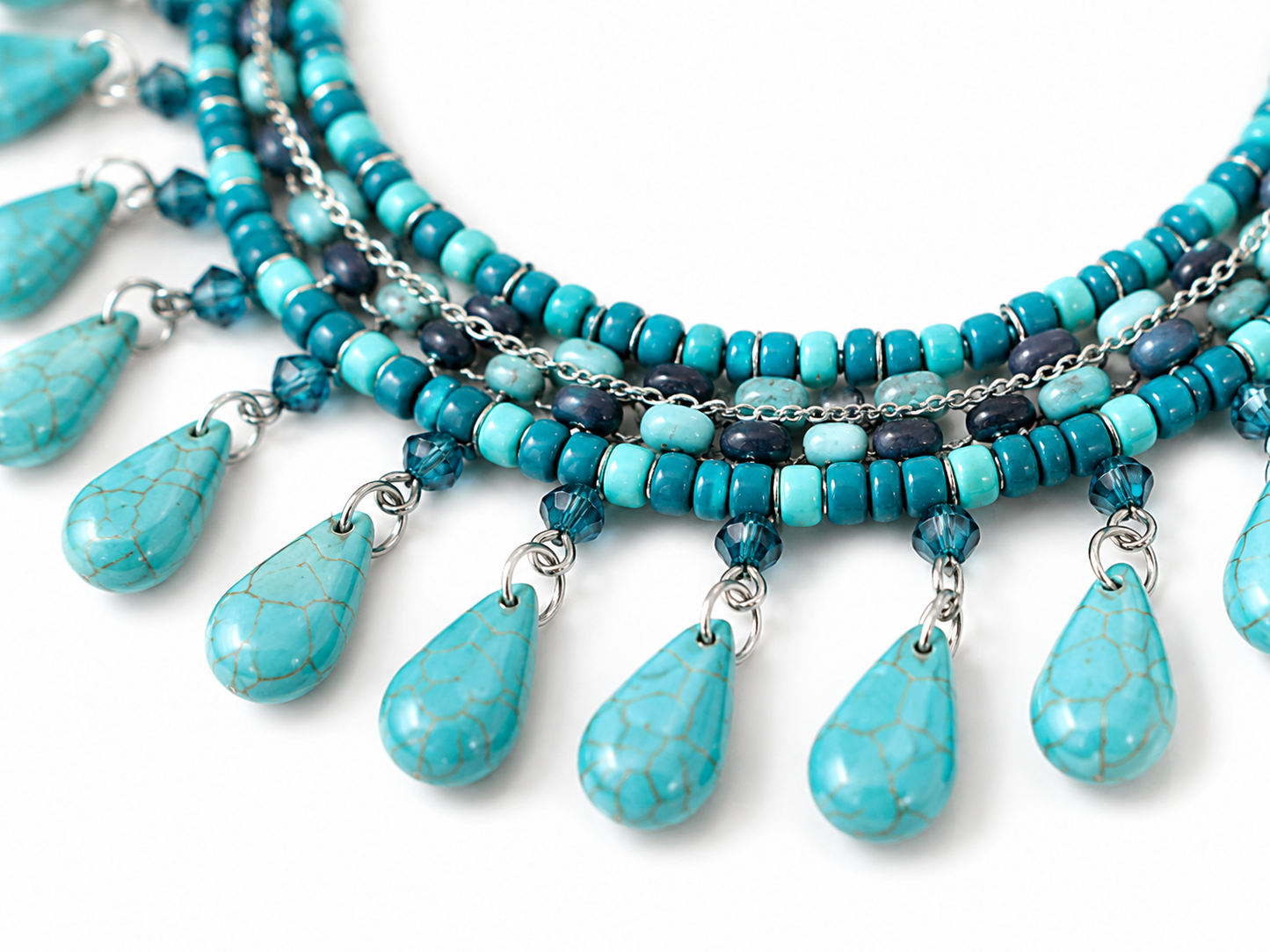 Laguna Turquoise Cascade Necklace