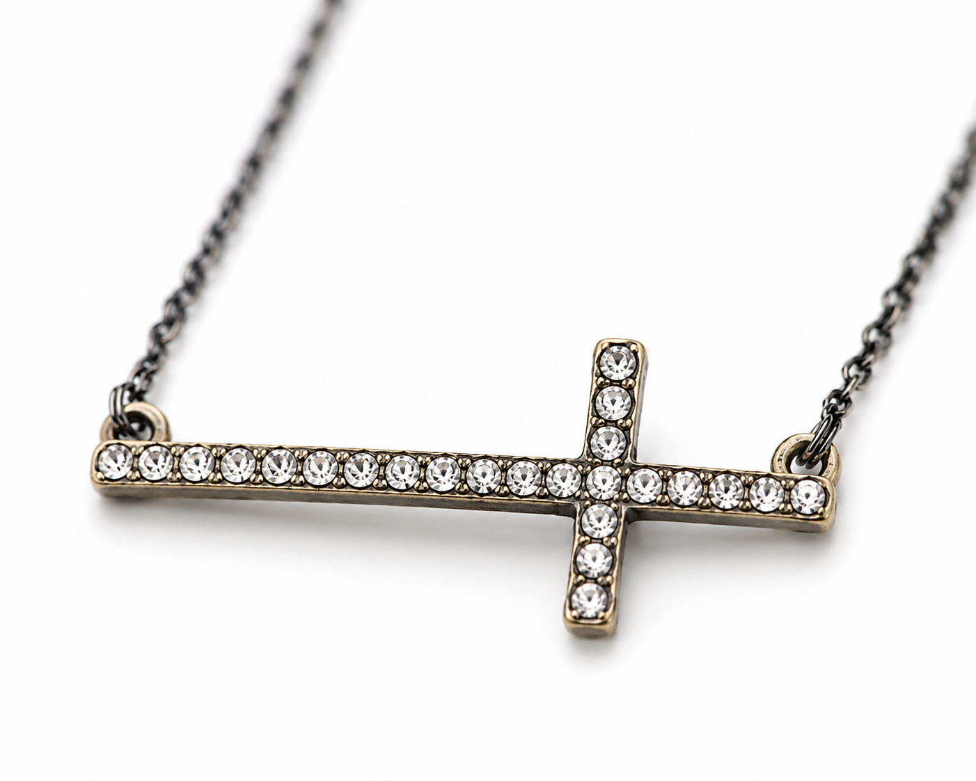 Faith Over Fear Cross Necklace