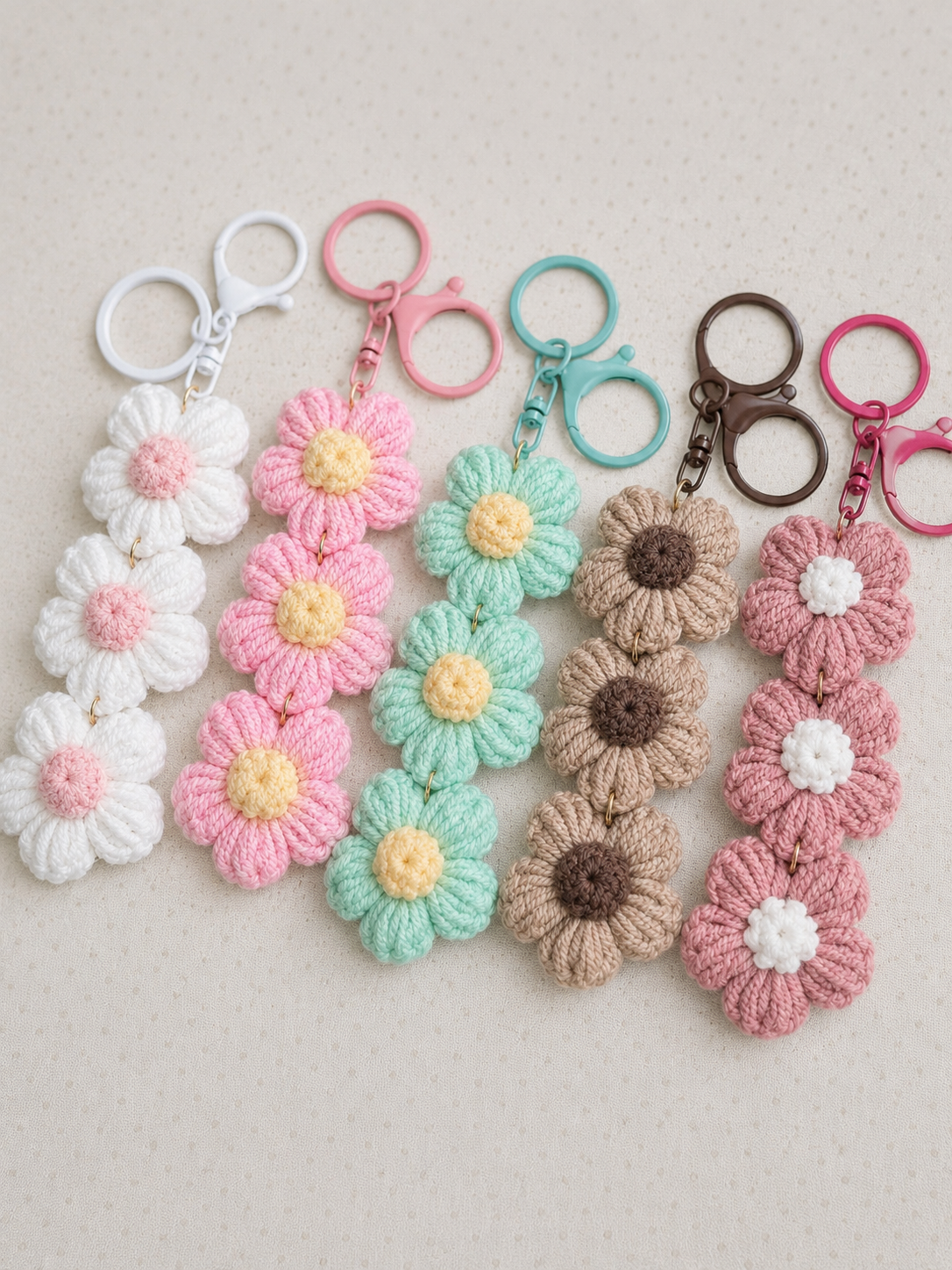 Bloom & Go Crochet Daisy Charm