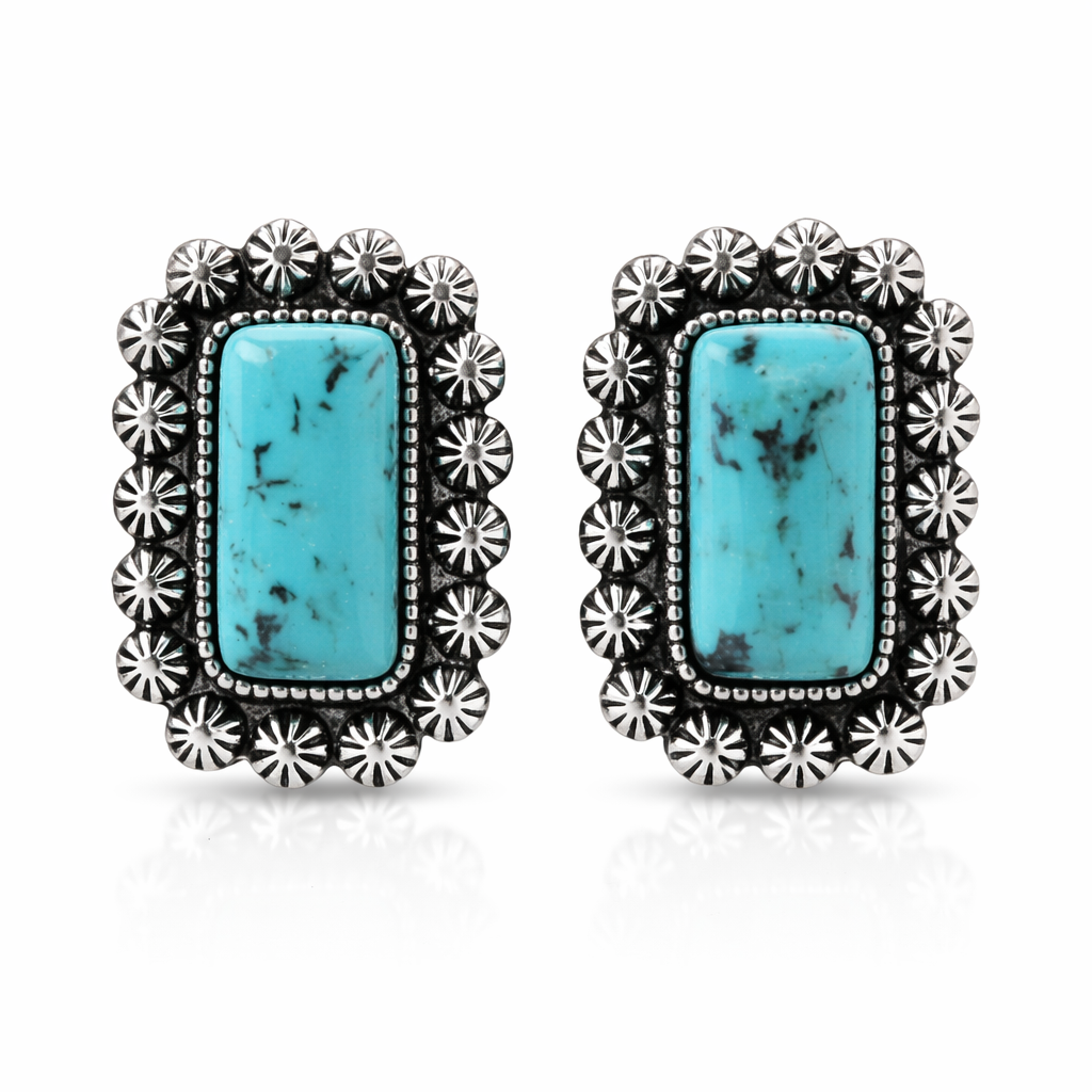 Prairie Bloom Concho Earrings