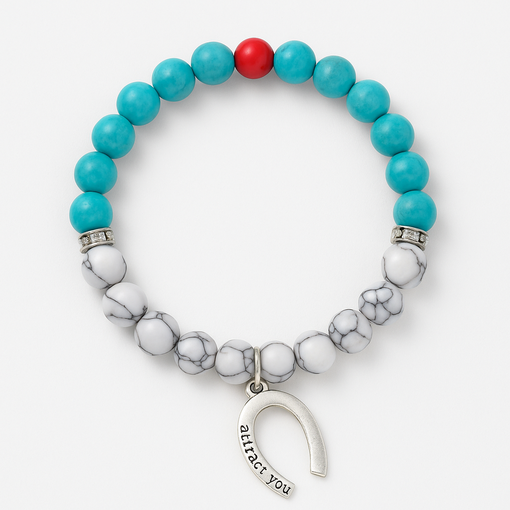 Just A Hint Of The West Stretch Crackle Stone Bracelet