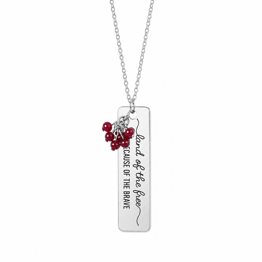 Land of the Free Bar Necklace