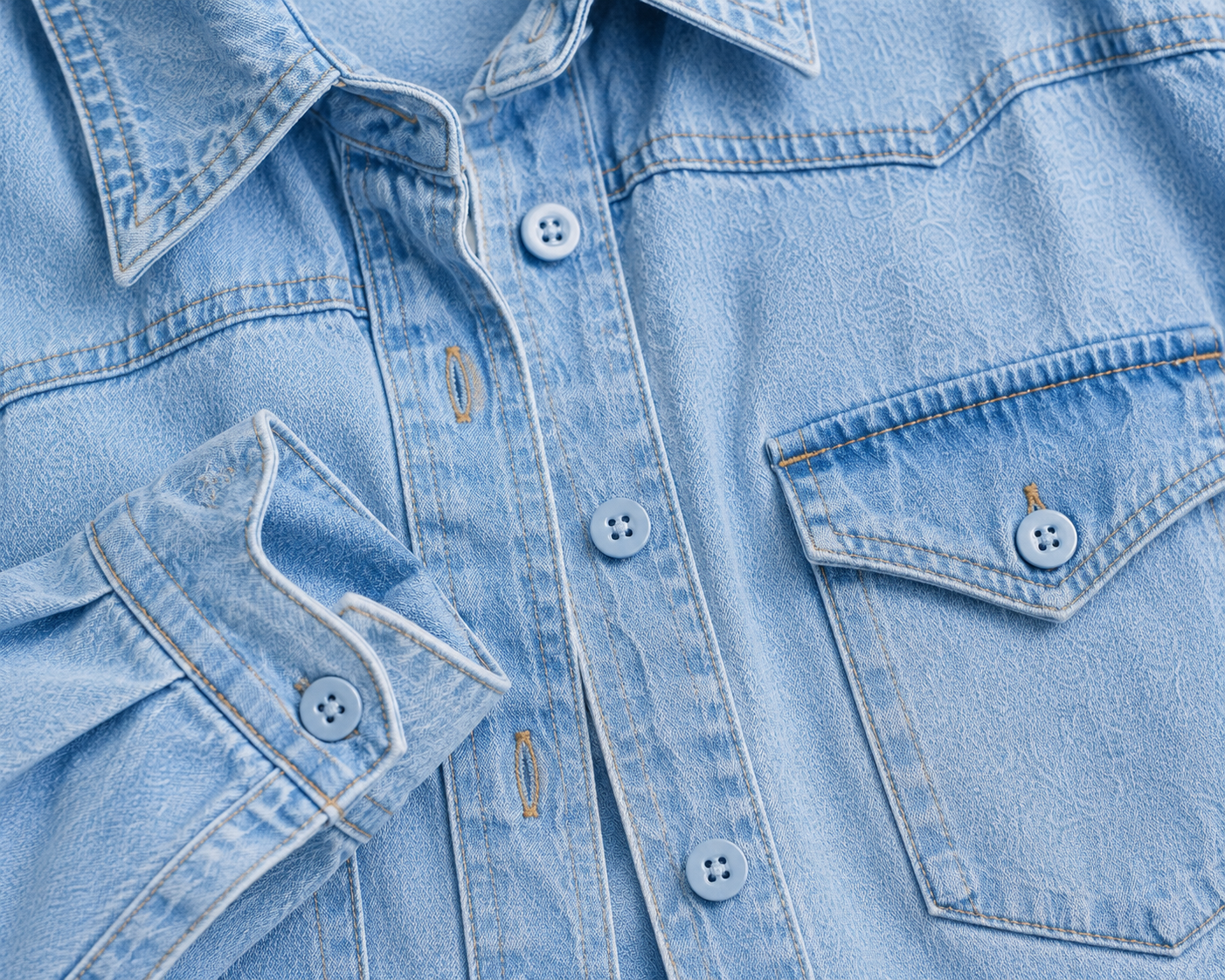Classic Light Wash Denim Shacket