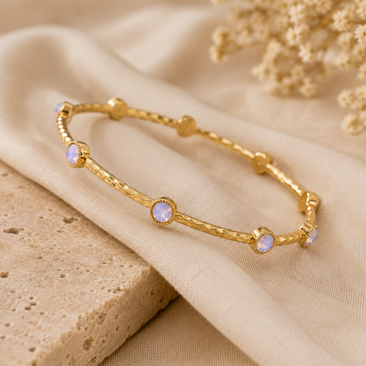 Moonlit Opal Bangle