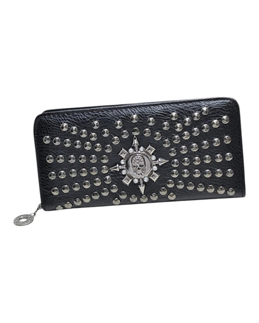 Riveted Skull Bound Oversized Fashion Wallets