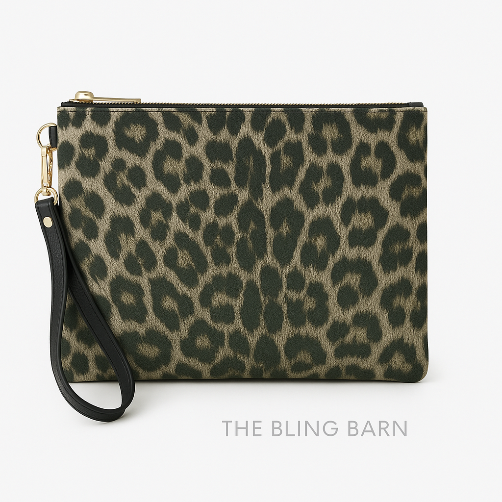 Wild Luxe Leopard Crossbody + Wristlet