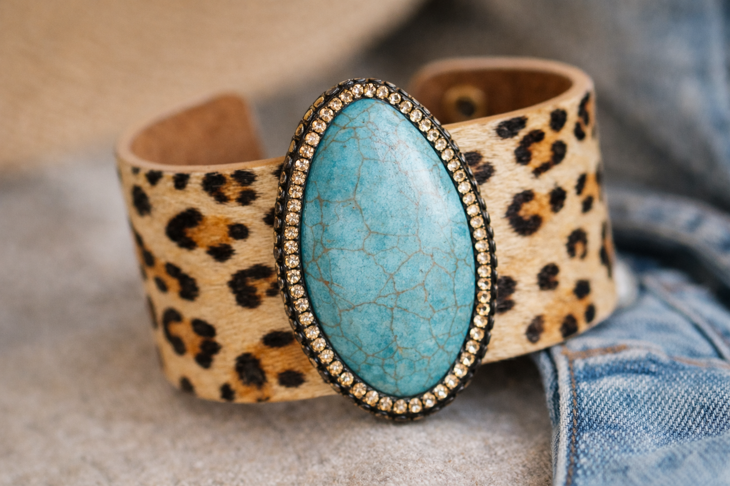 Wild at Heart Turquoise Cuff Bracelet