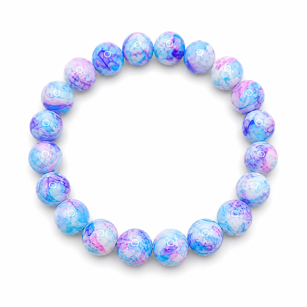 Tidewave Stackable Bracelet – Stretch Bead Bracelet in Multiple Colors