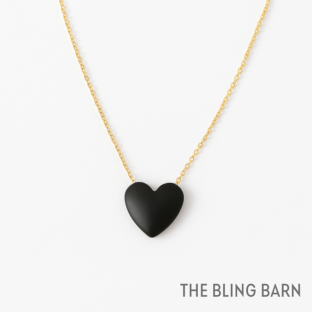 Midnight Heart Necklace