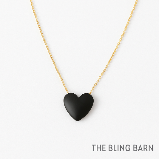 Midnight Heart Necklace