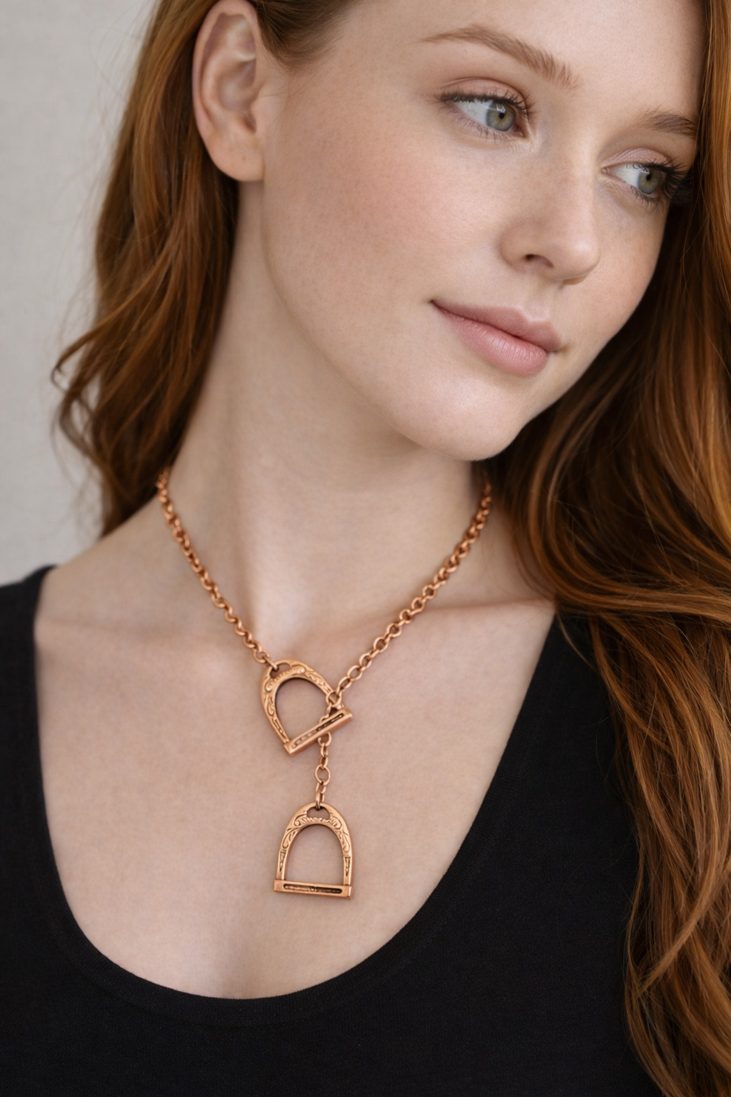 The Open Range Stirrup Necklace