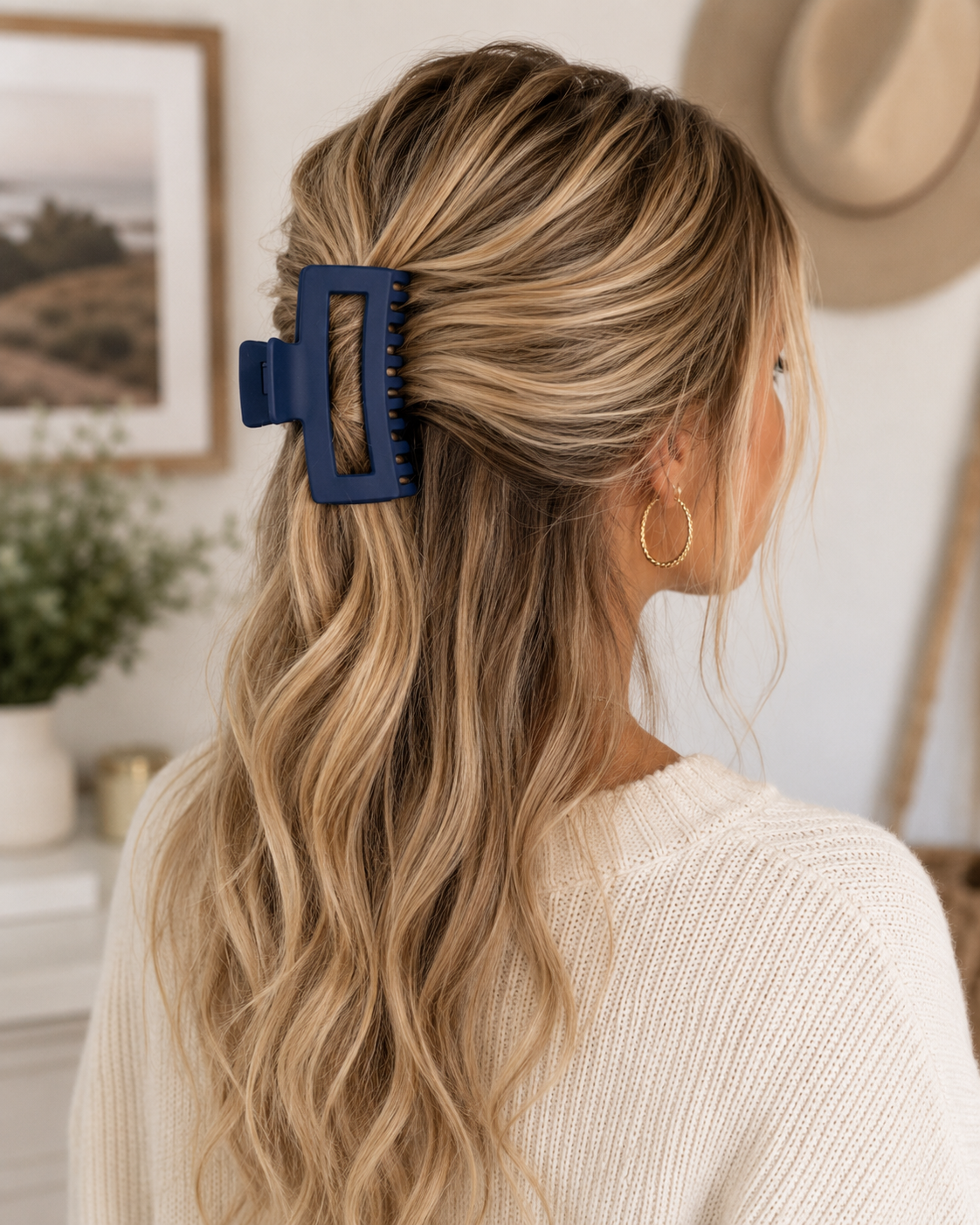 Everyday Matte Rectangle Claw Clip | Large Hair Clip