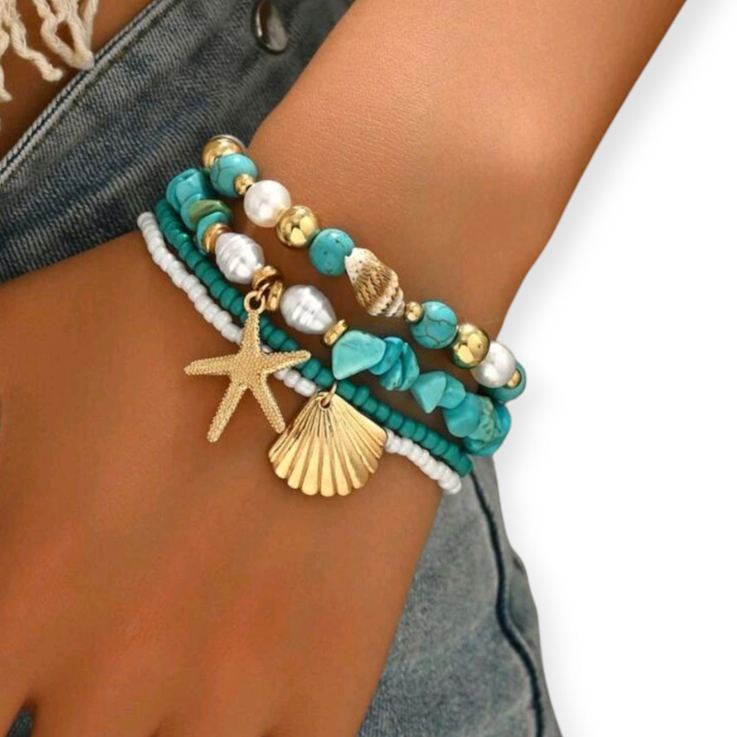 Coastal Cowgirl Bracelet Stack 3 Piece Set