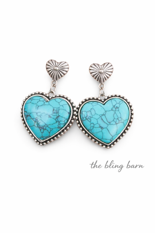 Heart of the West Turquoise Earrings