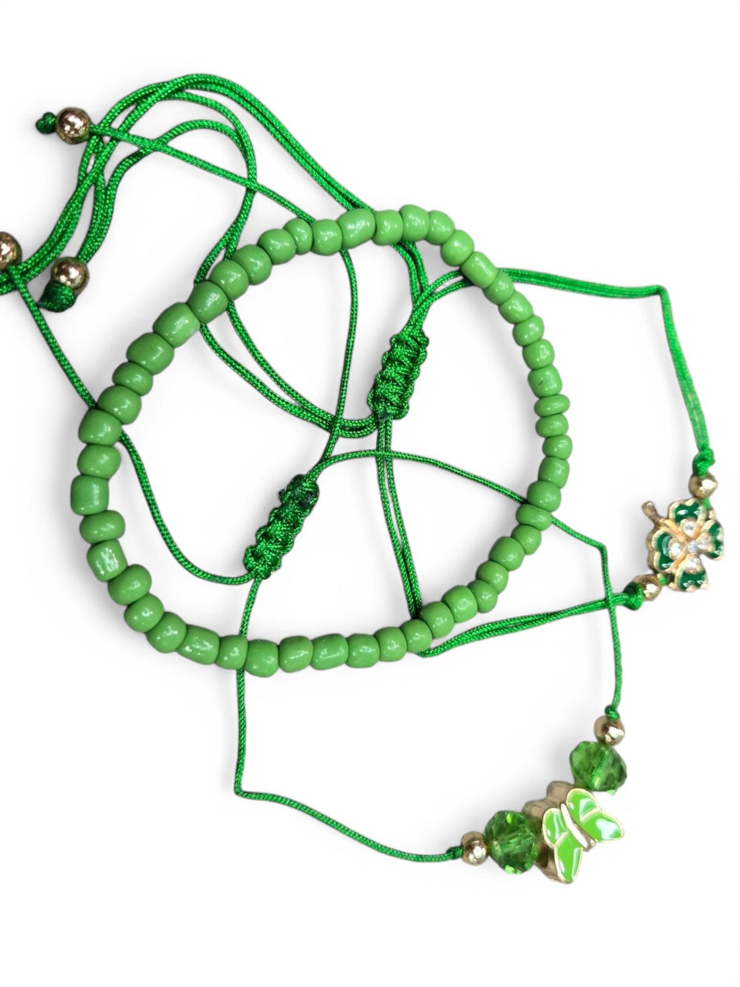 St. Patty's (3) Piece Pull String Bracelets