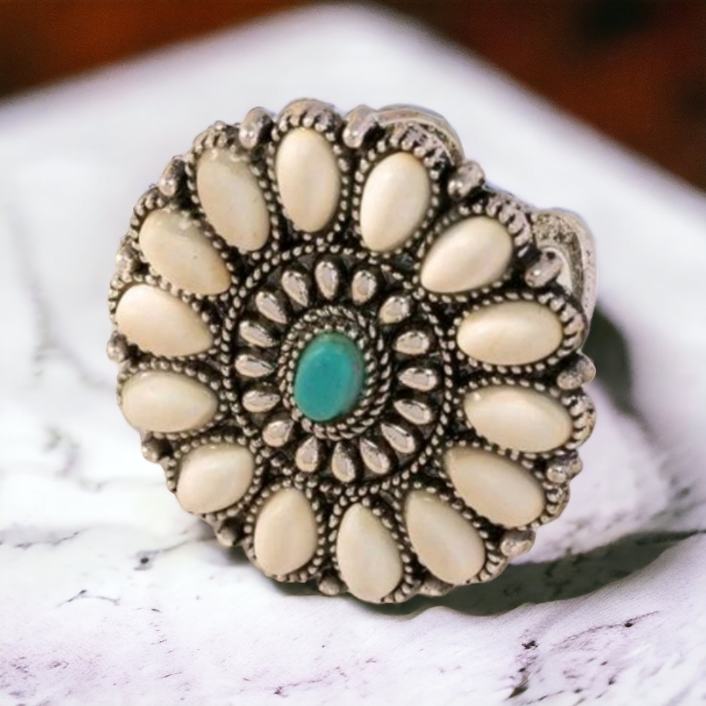 Vintage Western Blossom Ring