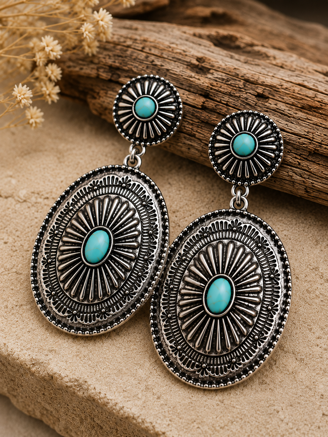 Blue Mesa Concho Drop Earrings