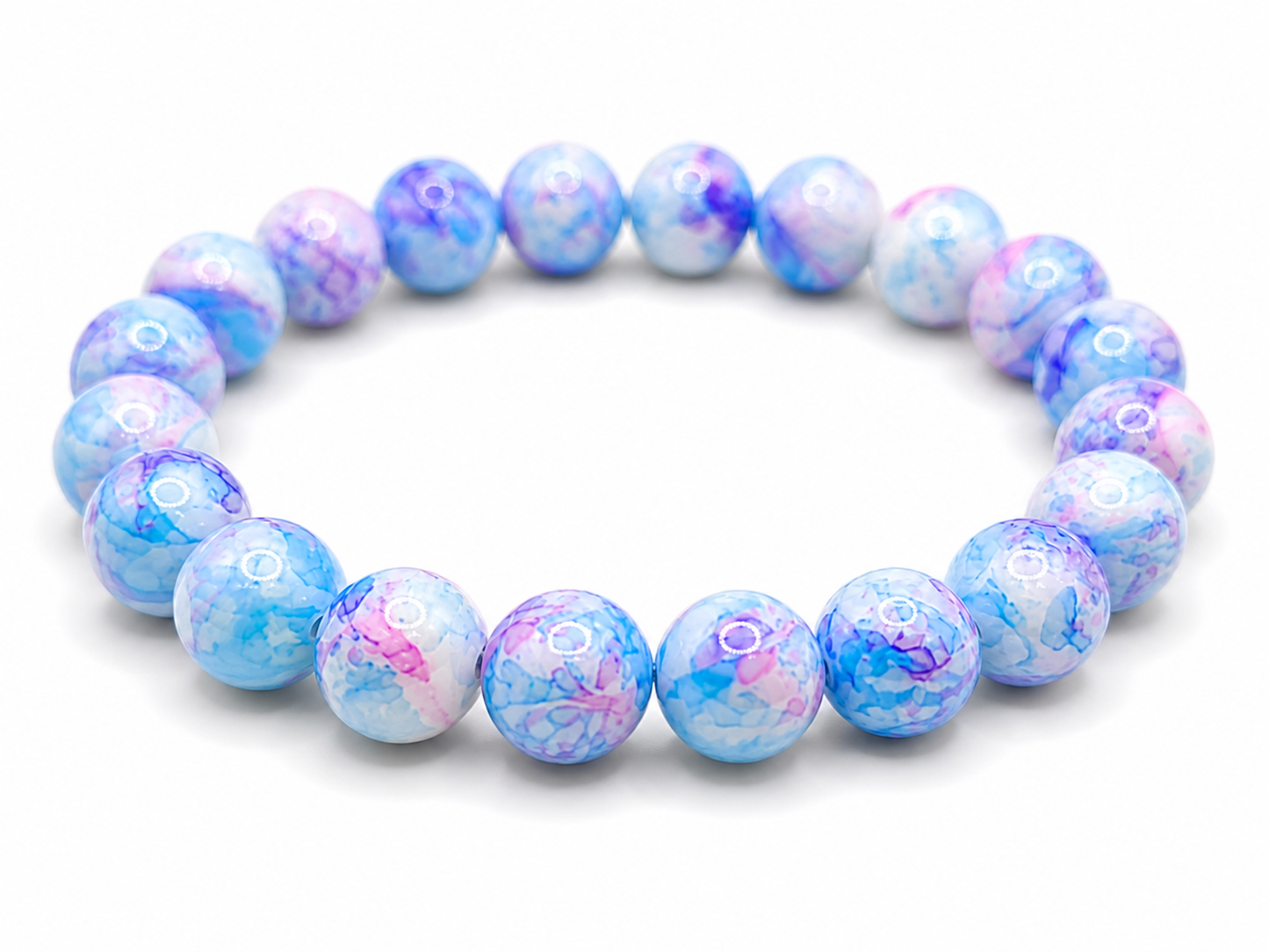 Tidewave Stackable Bracelet – Stretch Bead Bracelet in Multiple Colors