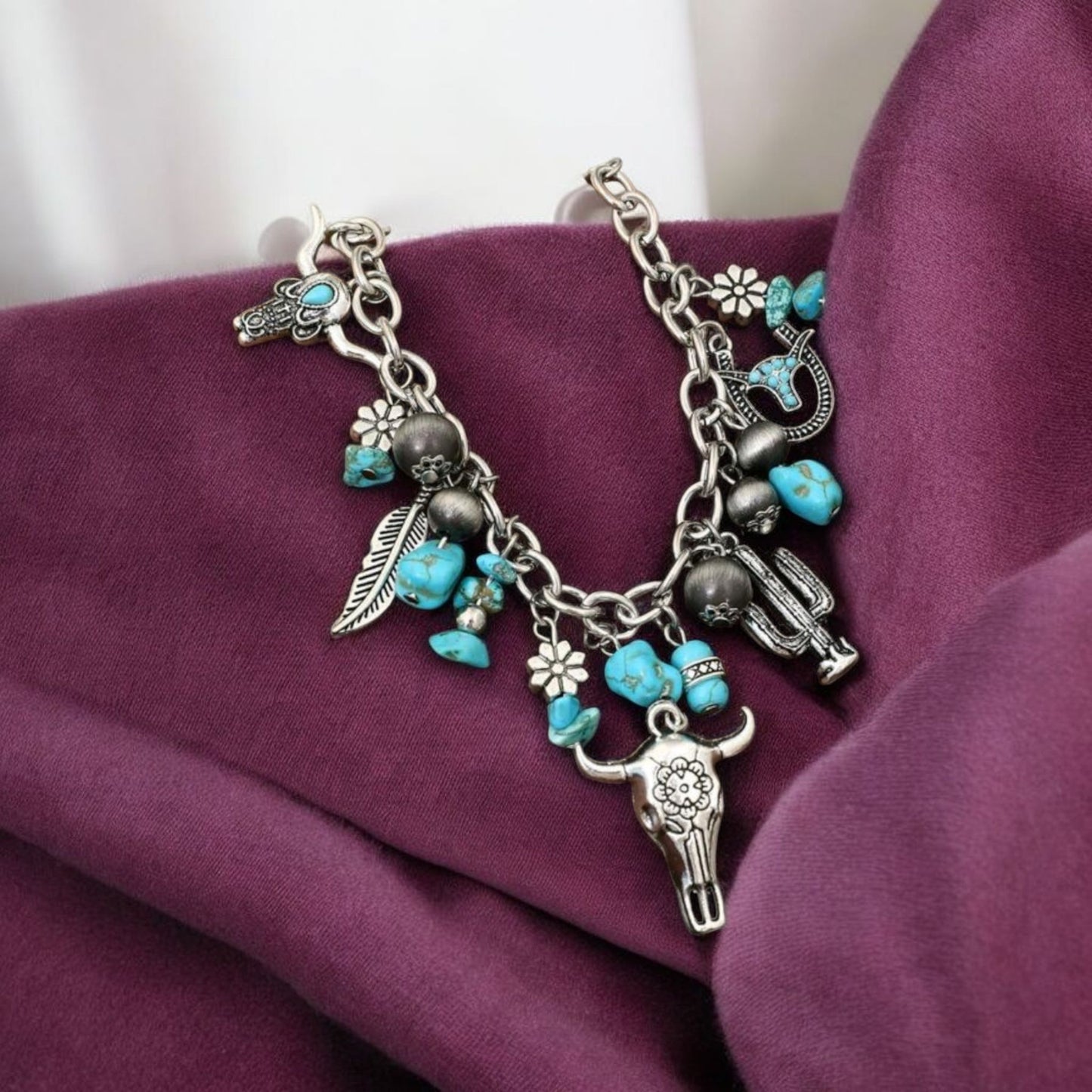 Ranchin' Life Charm Style Fashion Bracelet
