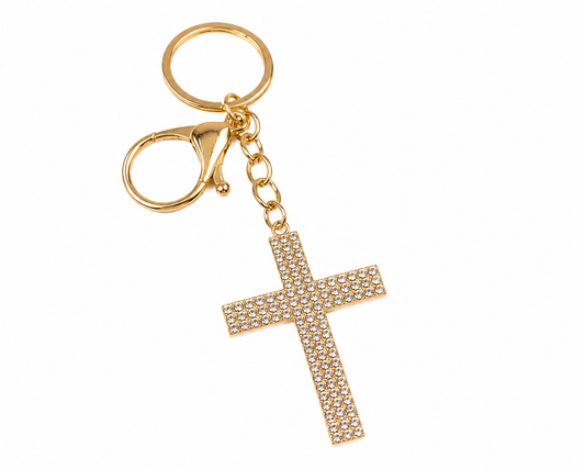 Faith & Sparkle Cross Keychain