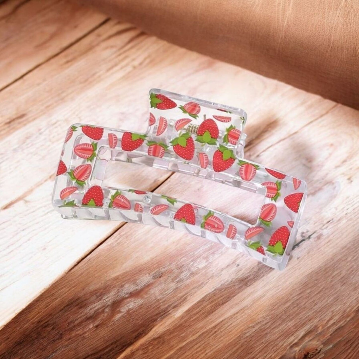 Sweet Strawberry Summer Claw Clip