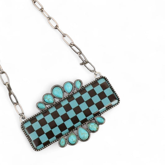 Winning The Big One Western Fashion Statement Necklace