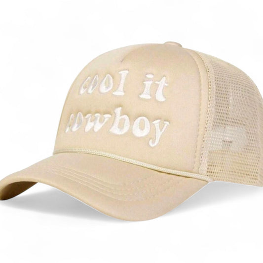 Cool It Cowboy Snapback Mesh Trucker Hat