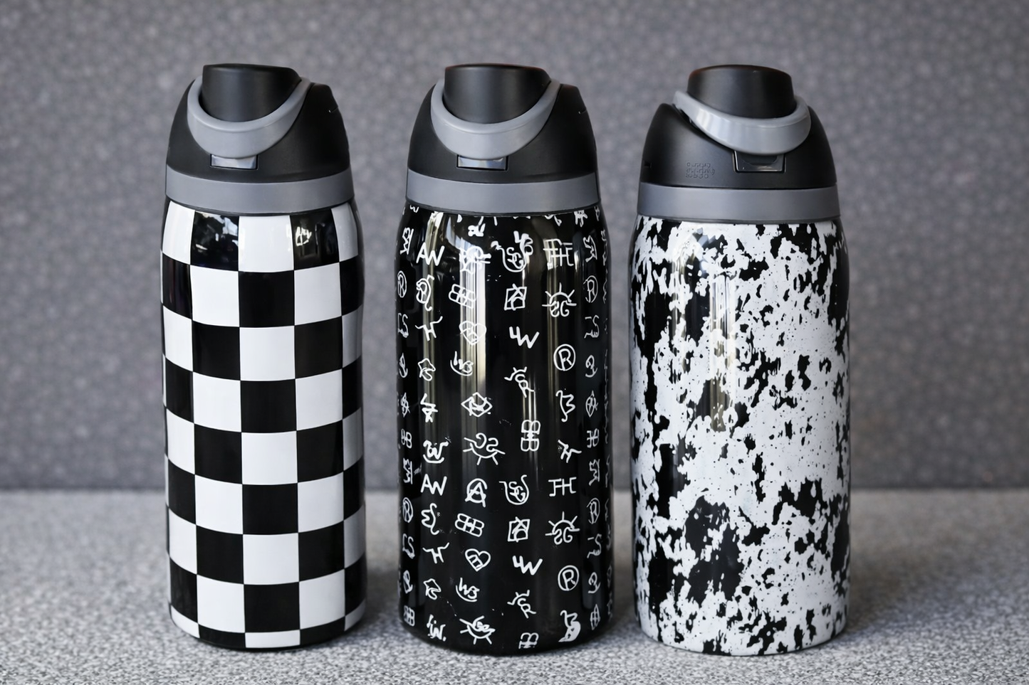 Midnight Cowgirl 30oz Tumbler – Black & White Collection