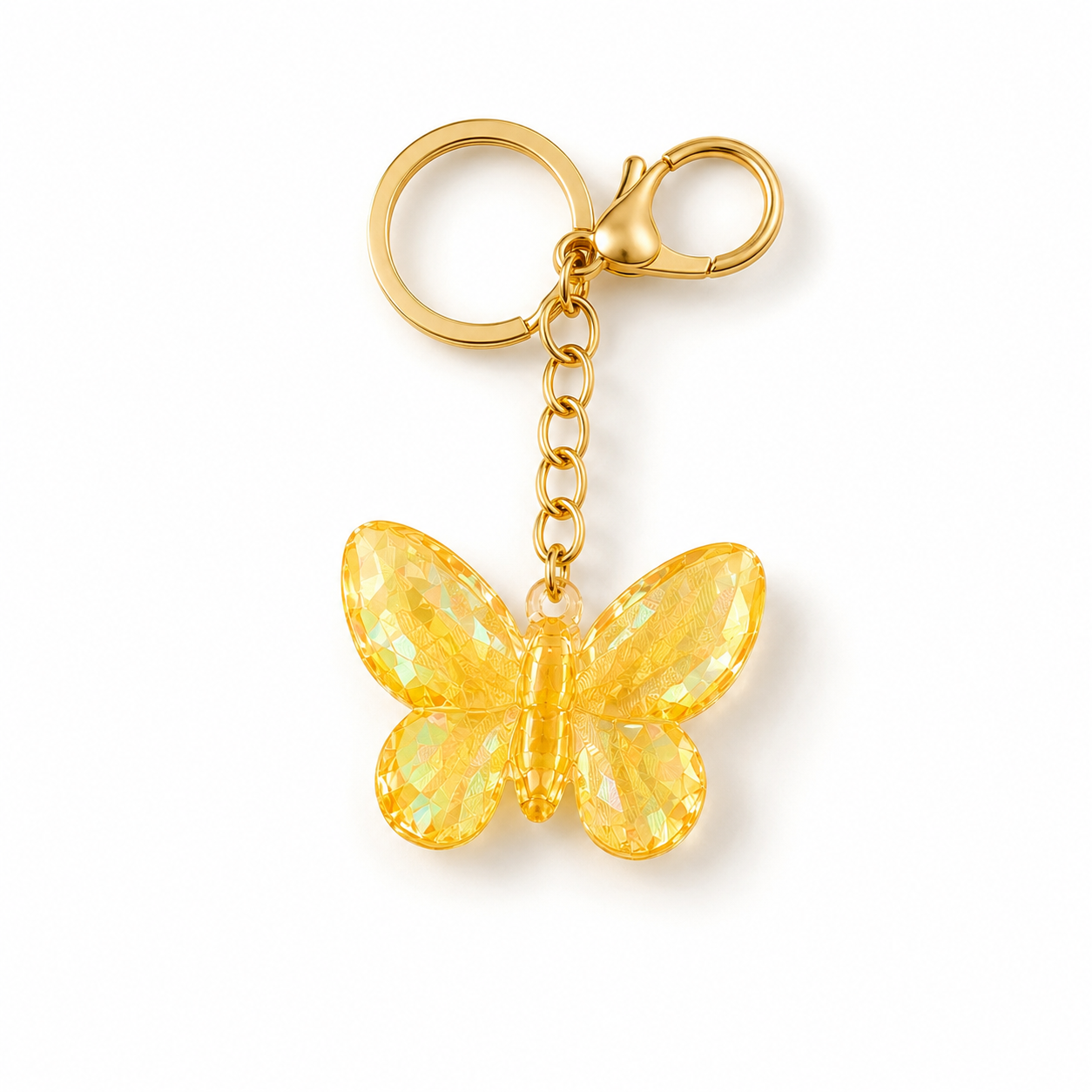 Flutter Glow Butterfly Keychain