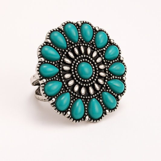 Turquoise Rodeo Bloom Ring