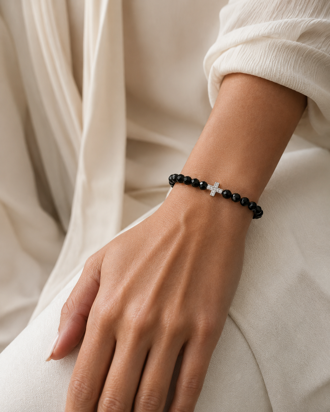 Everyday Faith Stretch Cross Bracelet
