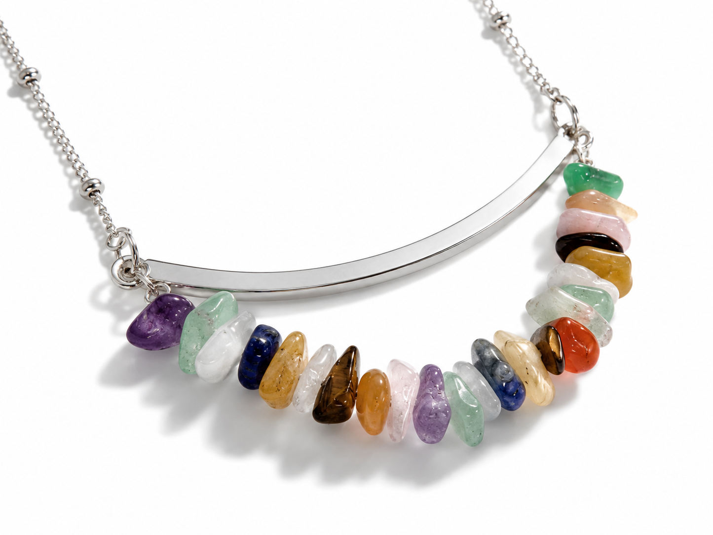 Wildflower Stone Bar Necklace