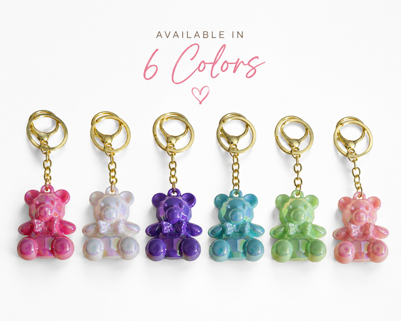 Candy Bear Charm Keychain