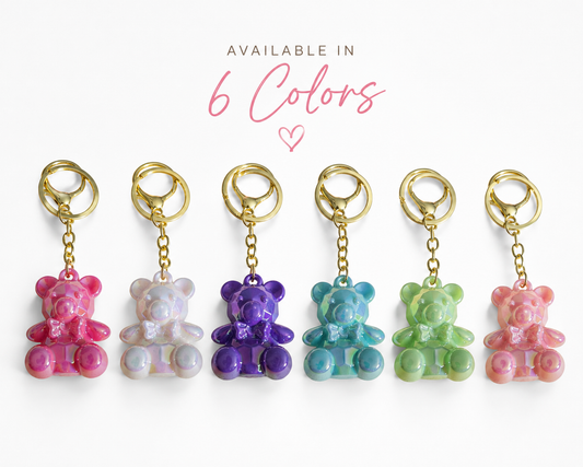 Candy Bear Charm Keychain