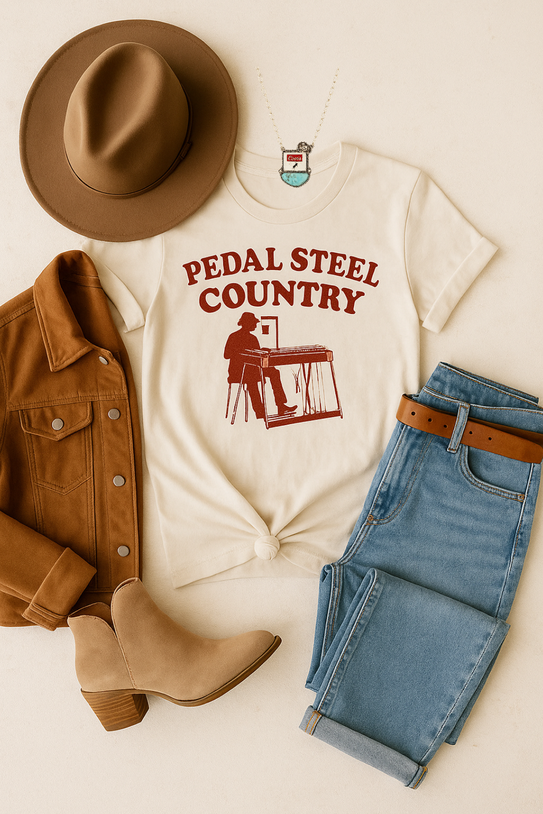 Cowgirl Happy Hour – Western Pendant Necklace
