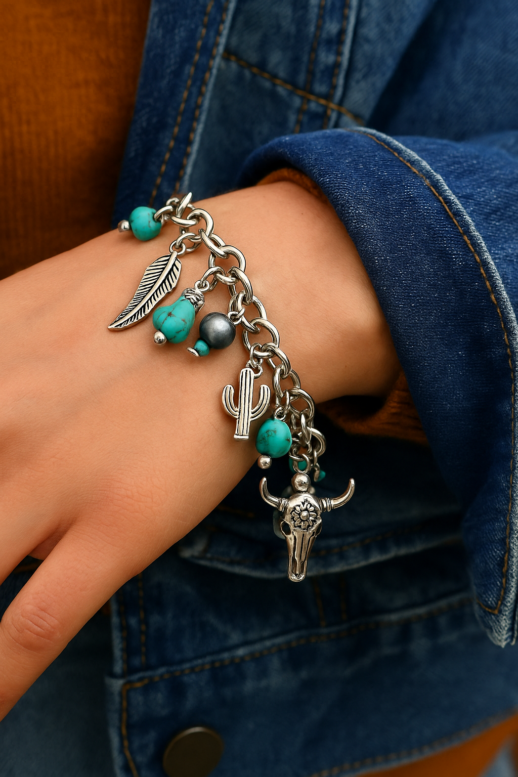 Ranchin' Life Charm Style Fashion Bracelet