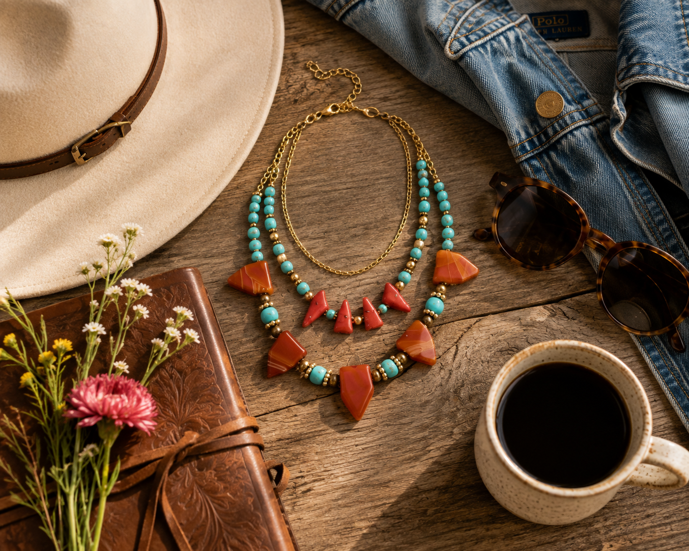 Canyon Sunset Statement Necklace
