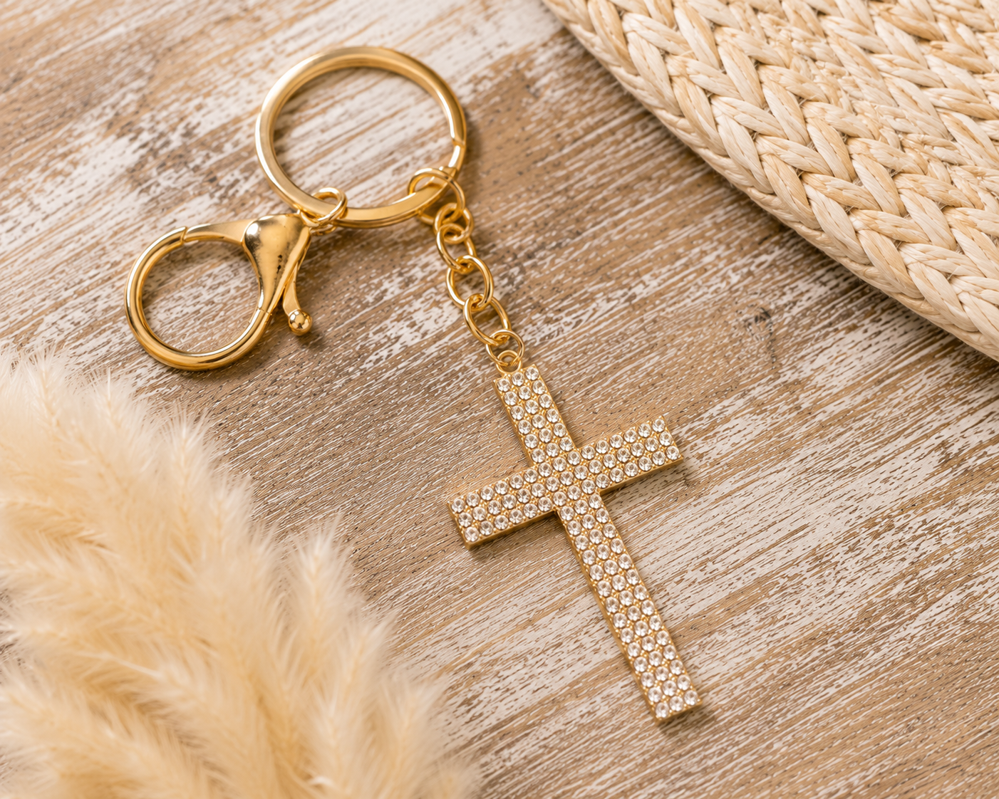 Faith & Sparkle Cross Keychain